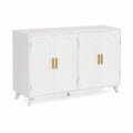 Sideboard mit 4 Türen aus MDF Weiß