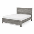 Bett Holzoptik Grau 200x160 cm