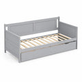 Holzbett mit Schublade 90x200 cm Grau