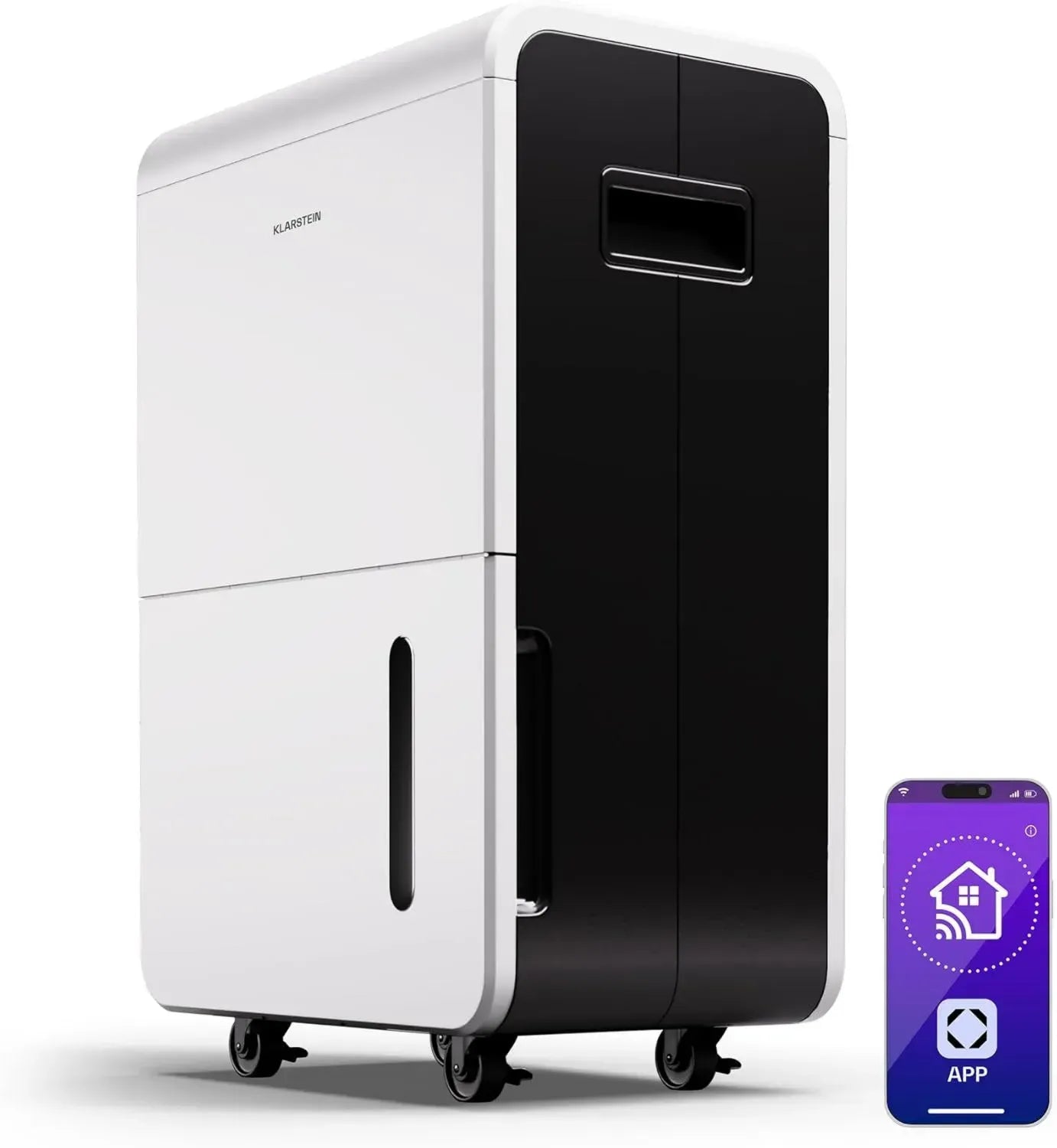 Klarstein DryFy Grand Smart Luftentfeuchter 55L/Tag mit WiFi, 8L Tank, Timer, Automatikmodus, für 40-50m² Räume