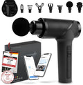 OrthoMechanik® Massagepistole 3.0 mit App-Steuerung und 7 Aufsätzen, 160W Motor, 5 Intensitäten, Bis zu 360 Min Laufzeit