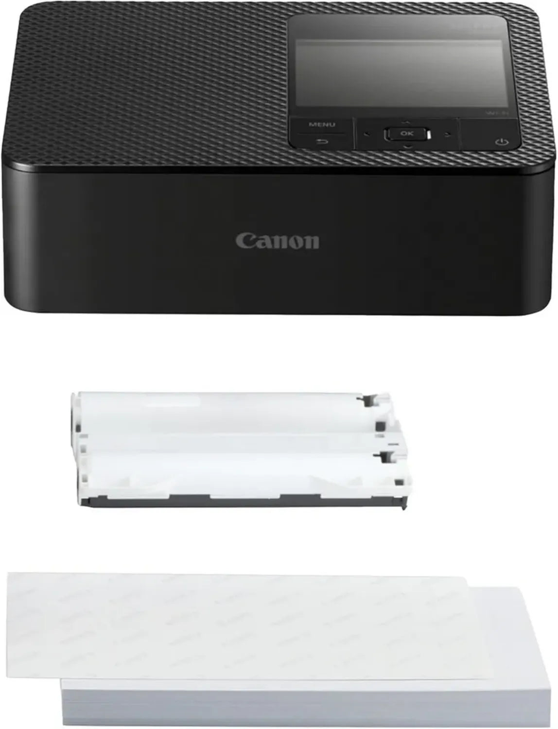 Canon SELPHY CP1500 Tragbarer Fotodrucker mit Zubehör, Schwarz - Kabelloser Bluetooth-Drucker - Kompakt und Leicht - Inklusive 54 Blatt im Postkartenformat