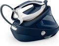 Tefal Pro Express Ultimate Bügelstation, 8 Bar Druck, konstanter Dampf 170 g/min, Dampfstoß 590 g/min, abnehmbarer Kalkkollektor, Weiß/Blau, Modell GV9720