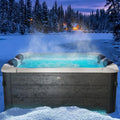 BRAST MSpa Oslo Whirlpool mit LED-Licht und 120 Massagedüsen, 6 Personen