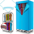 Leistungsstarker 900 W Wärmepumpen-Wäschetrockner 15 kg, Doppelter Edelstahlschrank, Blauer Warmlufttrockner