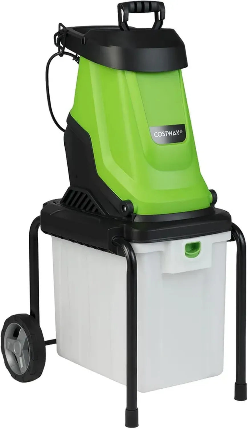 Leistungsstarker 2800W Elektro-Gartenhäcksler mit 50L Fangbox und 45mm Schnittkapazität