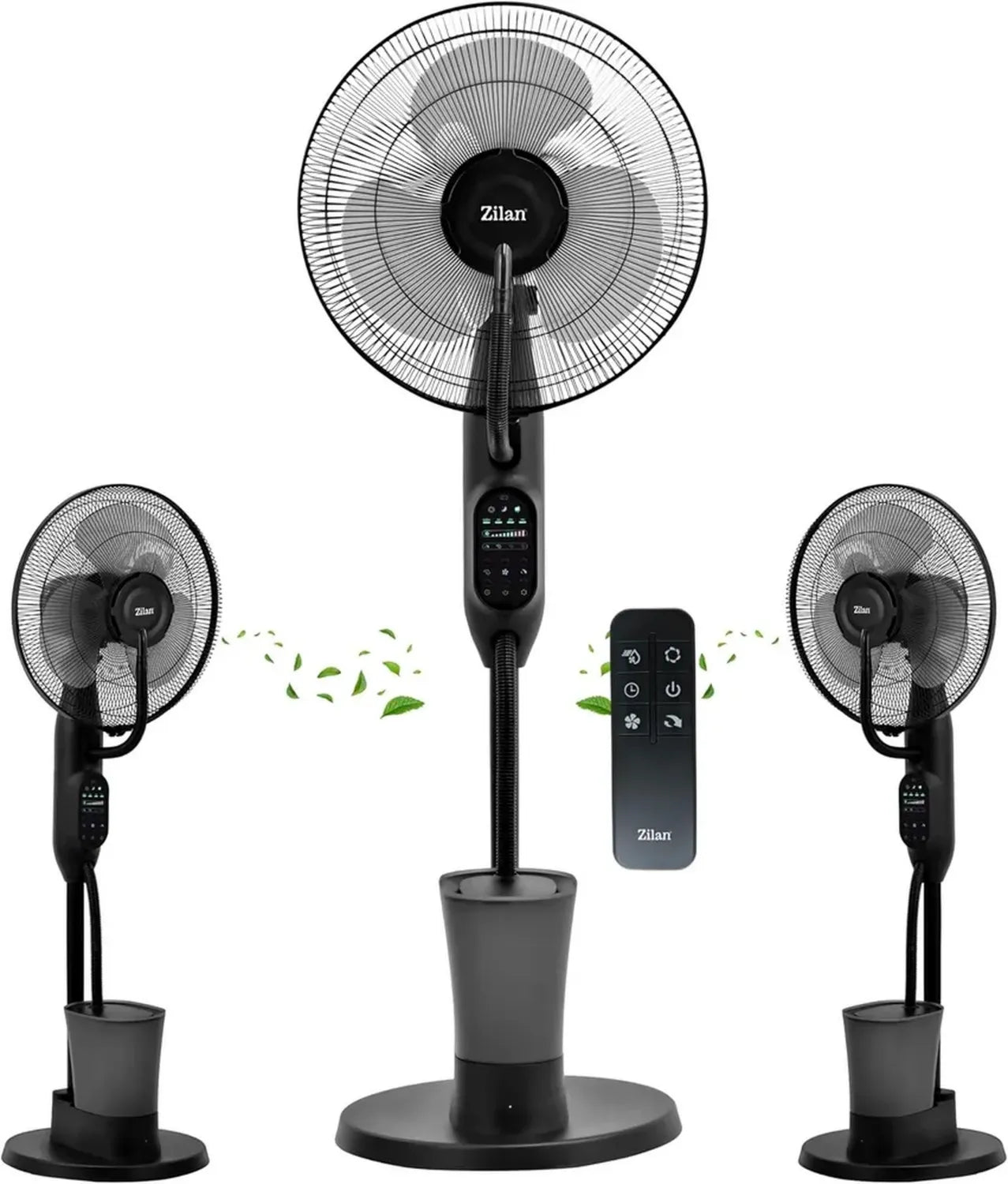 Leiser 3-in-1 Standventilator mit Wasserkühlung und Fernbedienung