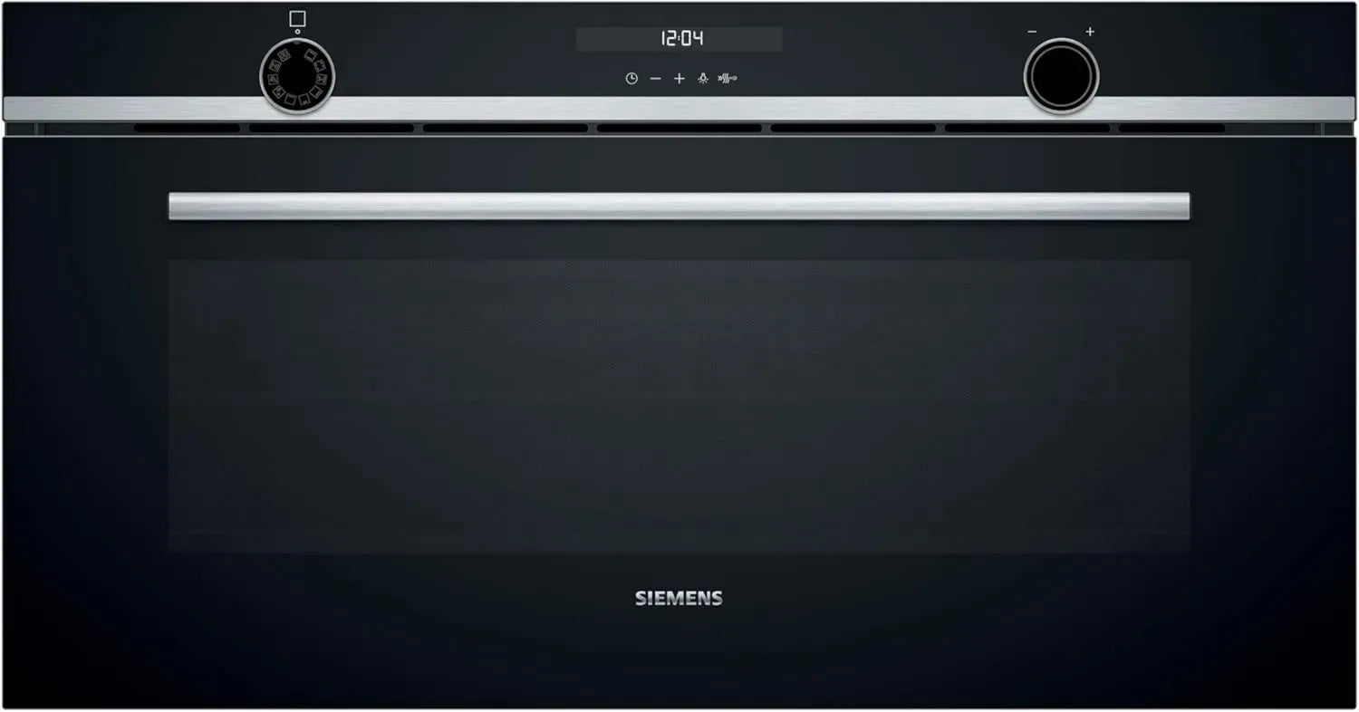 Siemens iQ500 Einbaubackofen 90 cm, A+ Energieeffizienz, Heißluft, Edelstahl mit Digitalanzeige
