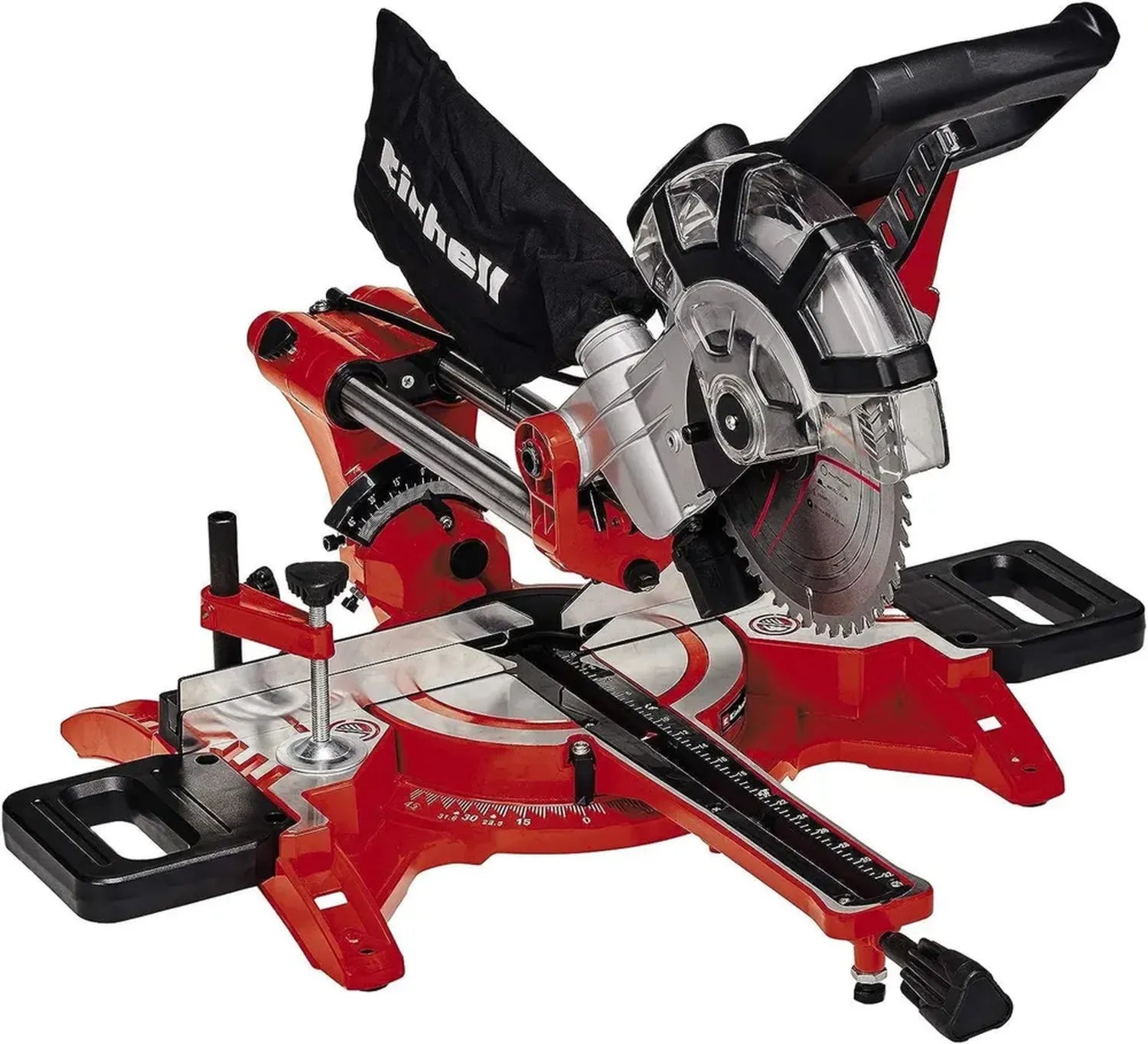 Einhell Doppelseitige Kapp- und Gehrungssäge mit Laser, 1800 W, Ø 210 mm