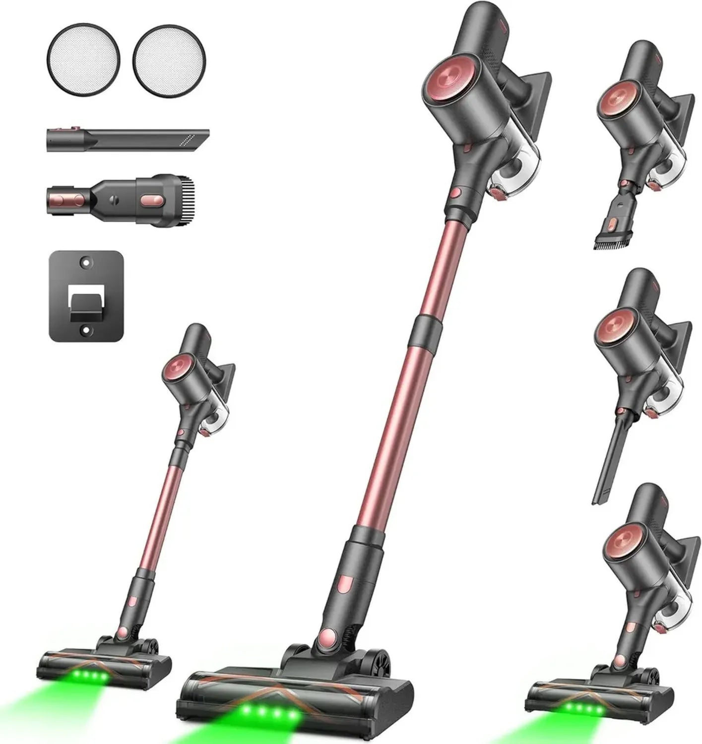 Vexilar V10PRO Kabelloser Staubsauger, 45 Minuten Laufzeit, 45KPA Saugkraft, 450W, 6-in-1 Design, leise und leicht, ideal für Teppiche, Hartböden und Tierhaare