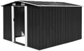 Metall Gerätehaus Anthrazit 257x298x178 cm - Garten & Fahrradschutz
