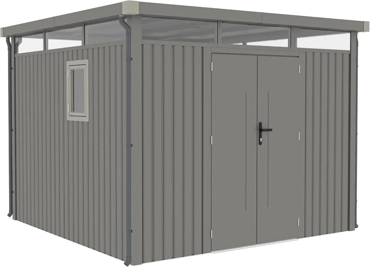 Rockford Lagos 300 Metall-Gartenhaus in Grau, wetterfest
