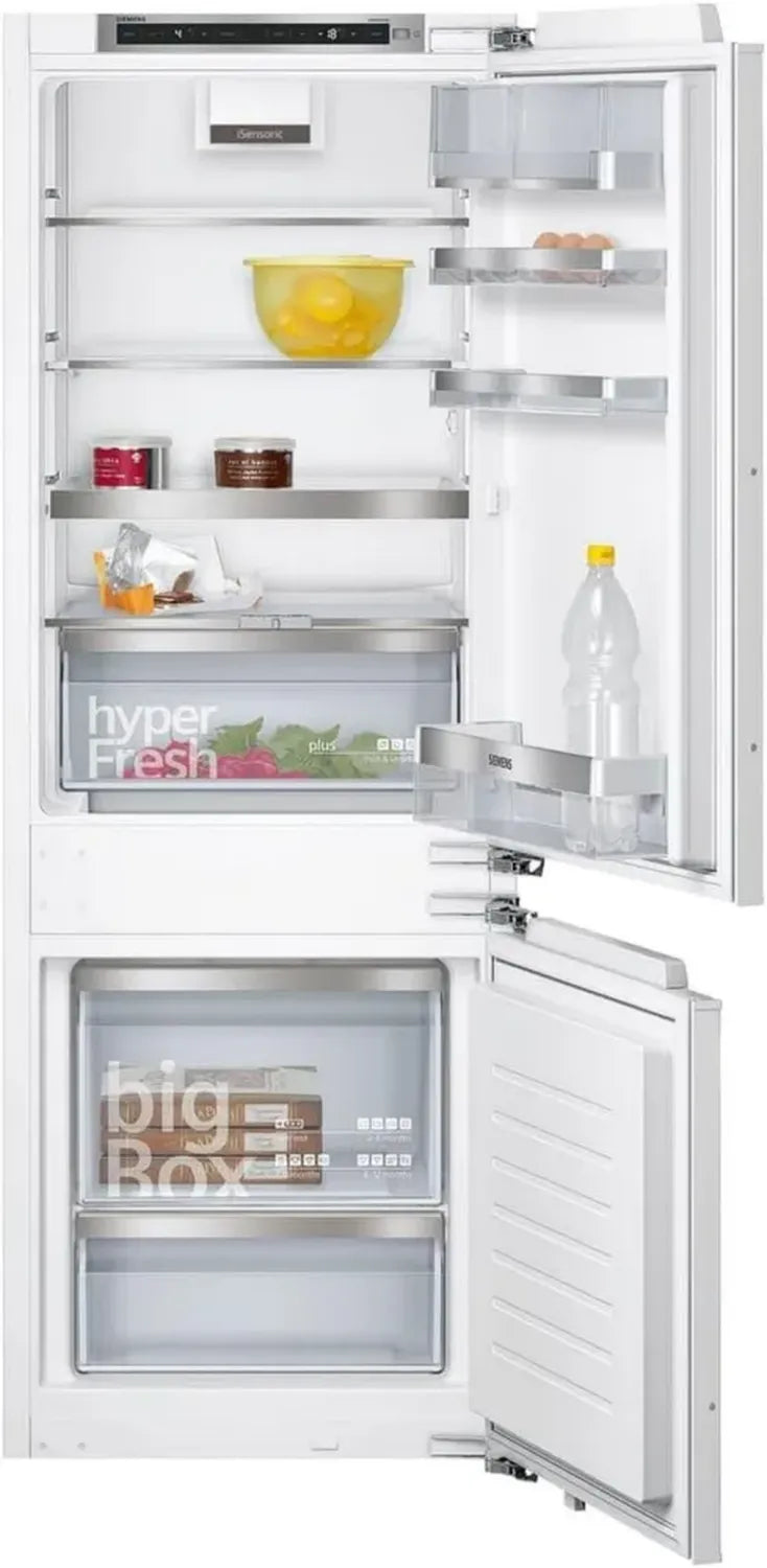 Siemens KI77SADD0 iQ500 Einbau-Kühl-Gefrierkombination, A+++, 225 l, lowFrost, hyperFresh Premium, LED-Beleuchtung