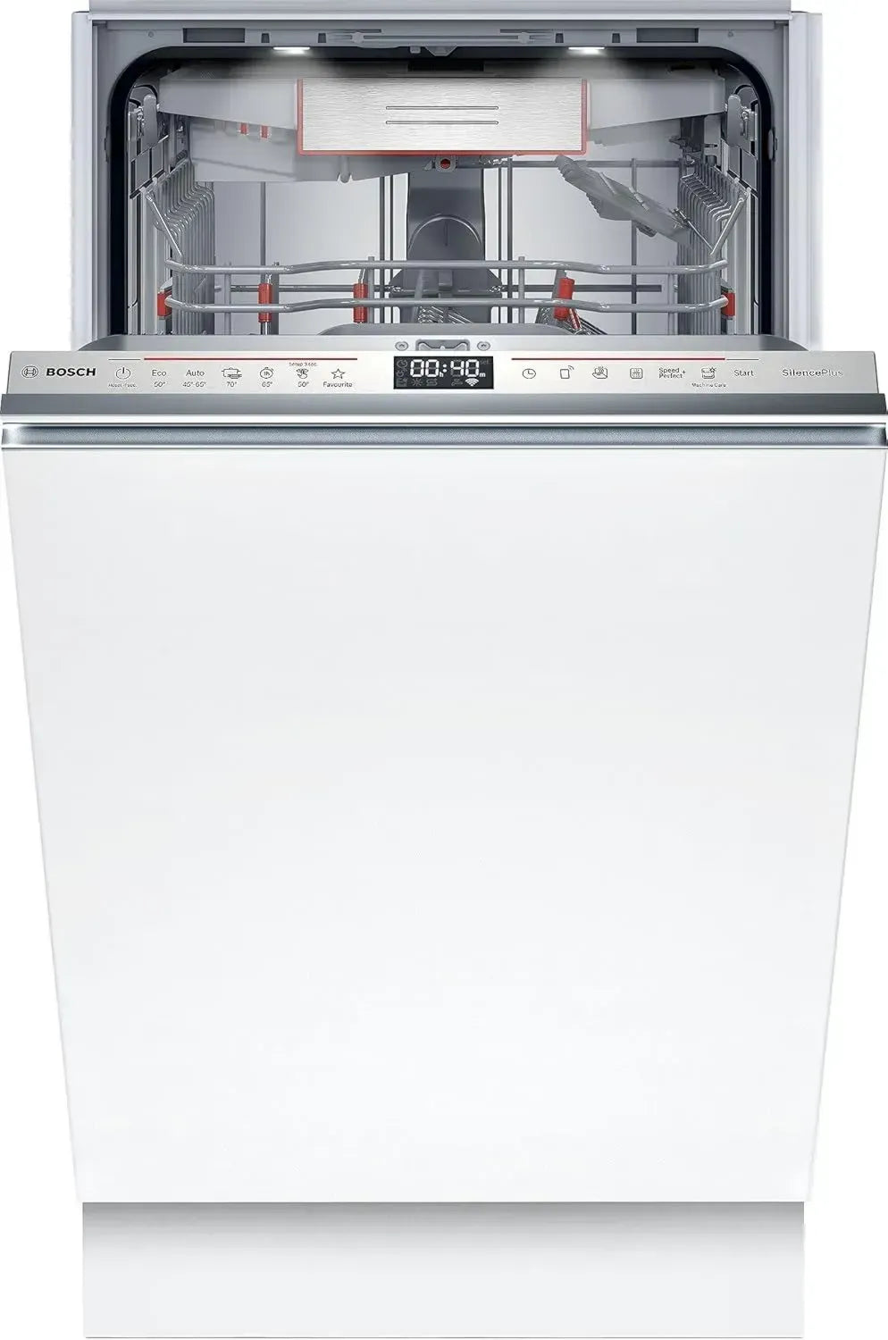 Bosch SPV6EMX05E Serie 6 45 cm Vollintegrierter Geschirrspüler, DuoPower, TimeLight, AquaStop, ActiveWater, EcoSilence Drive
