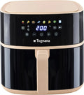 Tognana Iridea Heißluftfritteuse 8L, Kunststoff und Edelstahl, Champagner-Finish