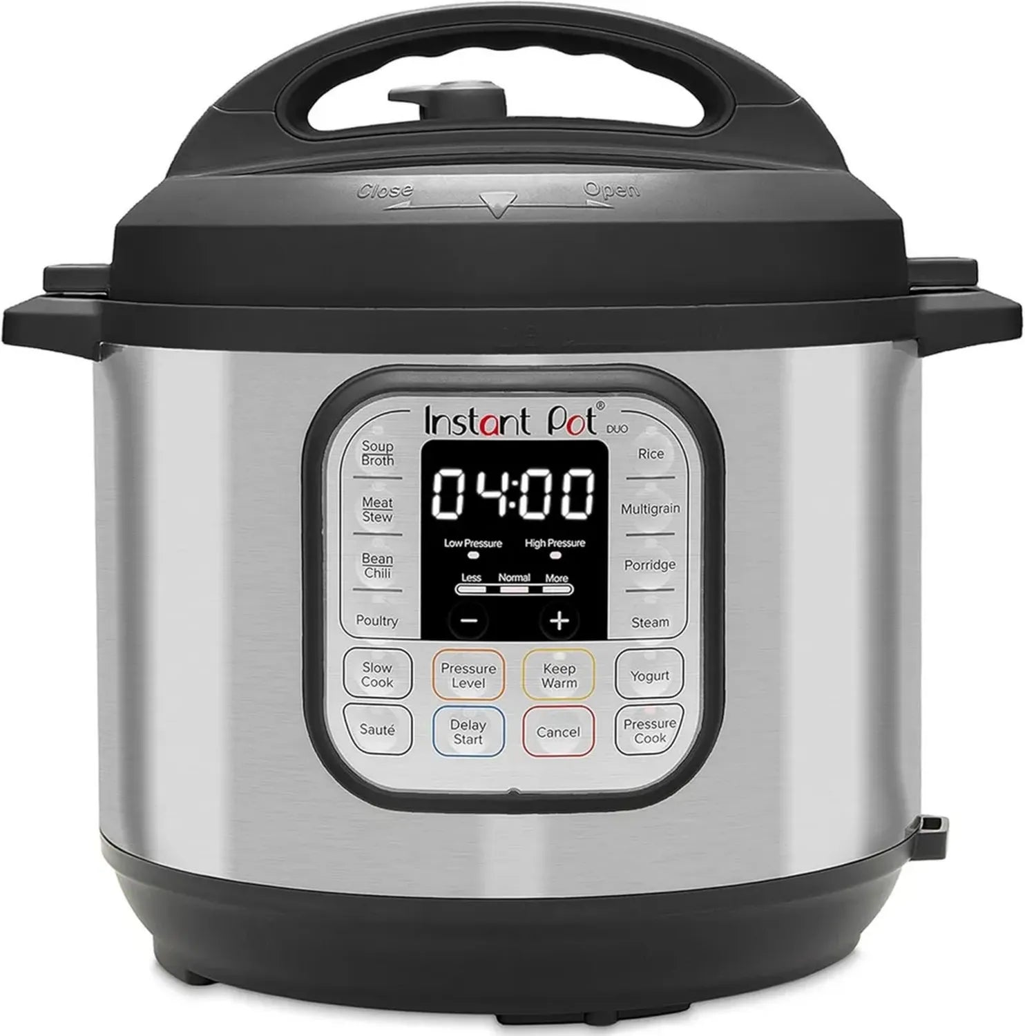 Instant Pot Duo 7-in-1 Multikocher, 5,7 l, Edelstahl, Schnellkochtopf, Reiskocher, Dampfgarer