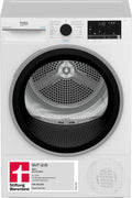 Beko B3T4224SD Wärmepumpentrockner, 8 kg Kapazität, geeignet für Allergiker, mit Hygiene- und Dampffunktion, 15 Programme, Weiß