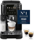 De'Longhi Magnifica Start Kaffeevollautomat mit LatteCrema-System, 4 Getränke auf Knopfdruck, Cappuccino & Espresso, Soft-Touch-Bedienung, Schwarz