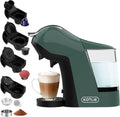 KOTLIE 5-in-1 Espresso Kapselmaschine 19 Bar, kompatibel mit Nespresso/Dolce Gusto/ESE Pads/Kaffeepulver, 1L Tank, einstellbare Temperatur und Wassermenge