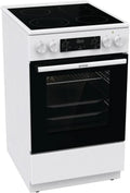 Gorenje Elektro-Standherd 50cm, Glaskeramik, 70L, AirFry, ExtraSteam, Weiß