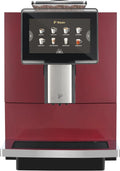 Tchibo Kaffeemaschine mit Wasserfilter, Keramikmahlwerk, Touch-Display, 1500W, Milchschaum, 2L Tank, Rot