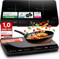 Stillstern Induktions-Doppelkochfeld 3600W, lautlos & Turbo-Boost, 2 Platten mit 18 Stufen, 24h Timer
