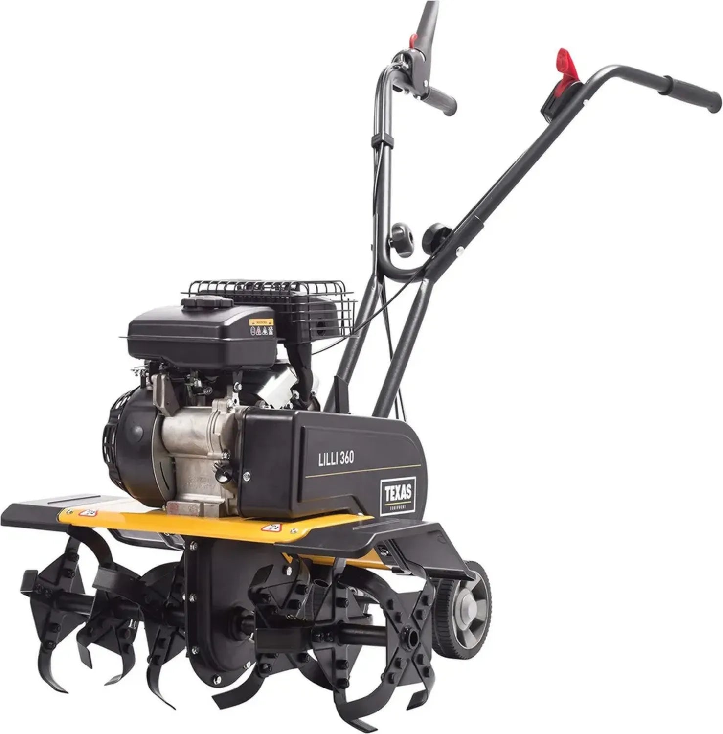TEXAS Benzin-Gartenfräse Lilli 360TG mit Antrieb, 1400W, 1,9 PS, 26 cm Tiefe, 40-60 cm Breite