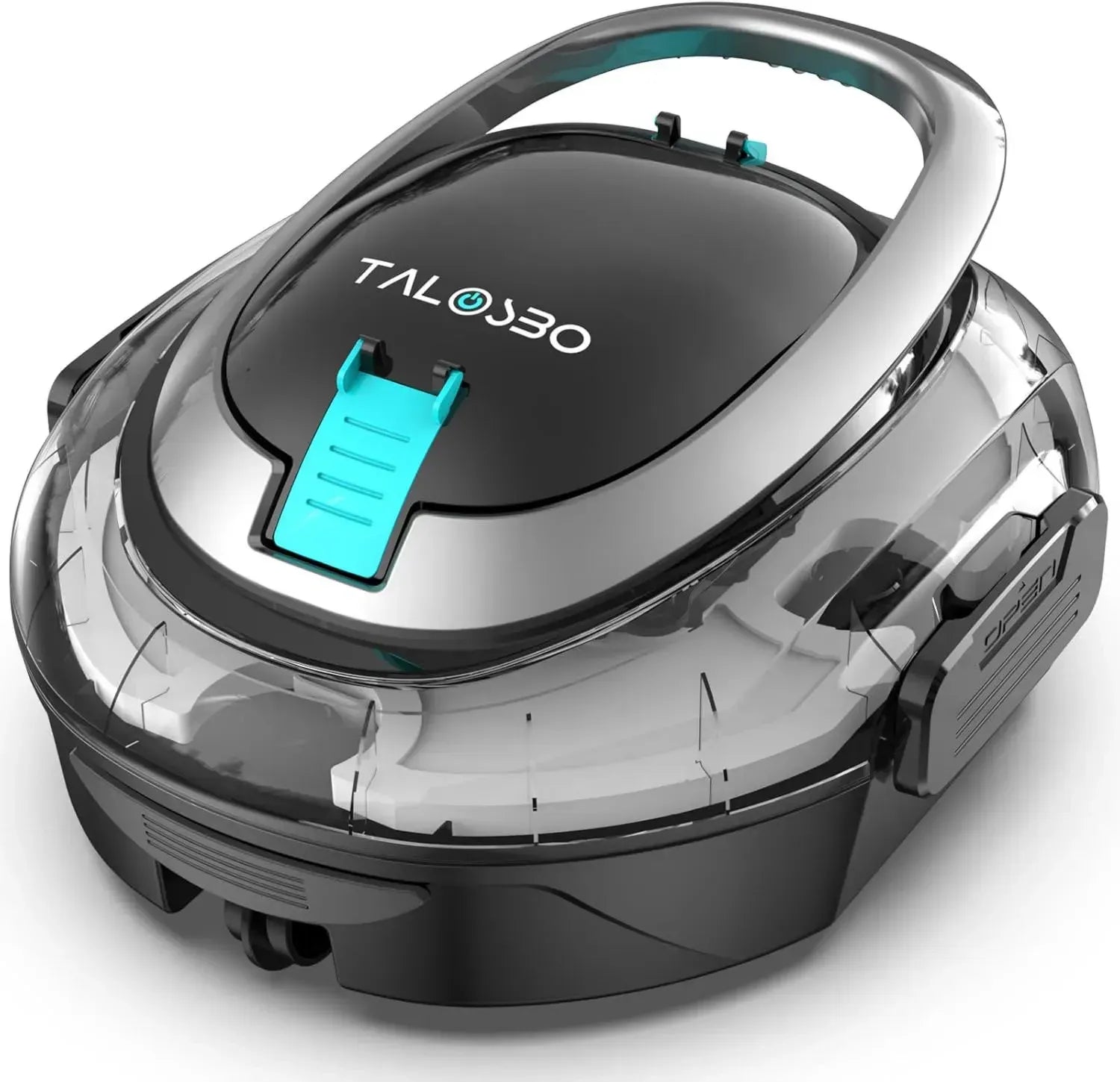 Kabelloser Poolroboter S2: Doppelfiltration, Dualmotor, 90 Min Reinigung, Selbsteinparkfunktion, für Pools bis 80 m²