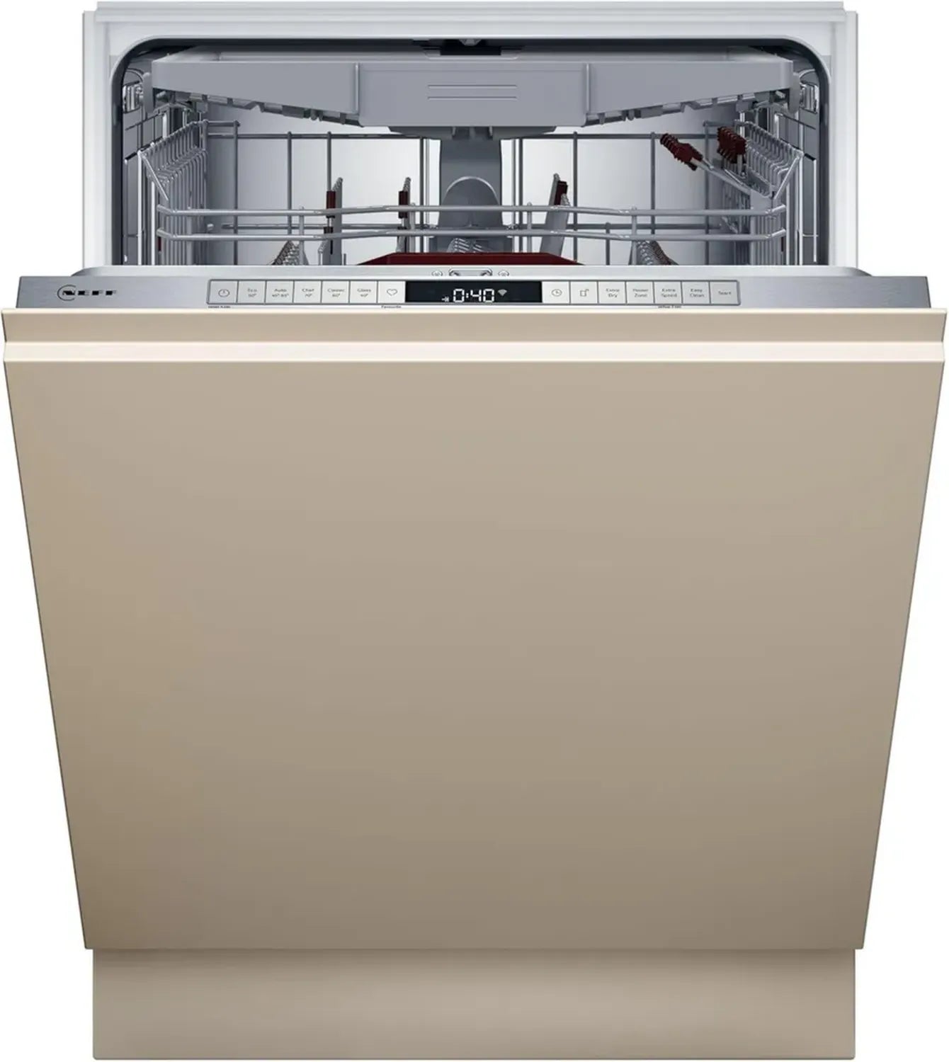 NEFF S197TCX00E Vollintegrierter Geschirrspüler, 60 cm, Zeolith-Technologie, TimeLight, Made in Germany