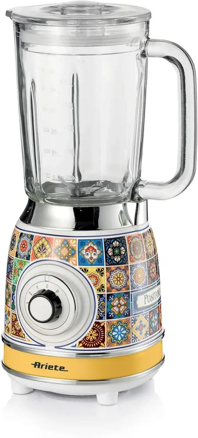 Ariete 583 Positano Glas-Standmixer, 1,5L, 4 Geschwindigkeiten, IceCrush, 1000W
