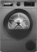 Bosch Serie 6 Wärmepumpentrockner 9 kg, Schnellprogramm, Halbe Beladung, AutoDry, EasyClean, SensitiveDrying, Trommelreversierung, LED-Innenbeleuchtung, Grau