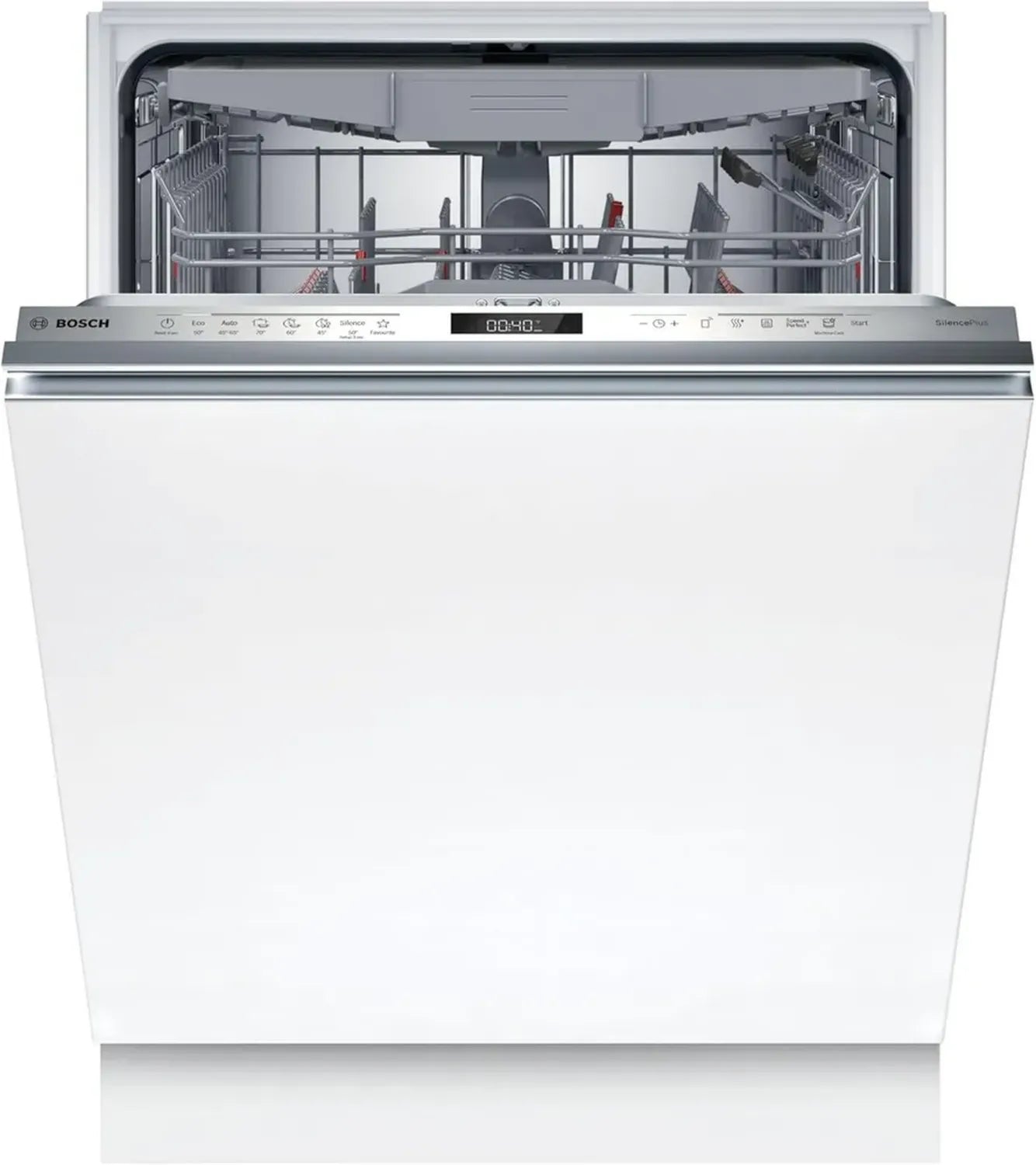 Bosch Vollintegrierter Geschirrspüler 60 cm, Serie 6, Besteckschublade, Flüsterleise, Made in Germany, Höhenverstellbarer Oberkorb, Time Light, Automatischer Start, Green Collection