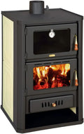 Prity FGW15 Holzofen mit 5+15 kW Heizleistung, Rücklaufkessel