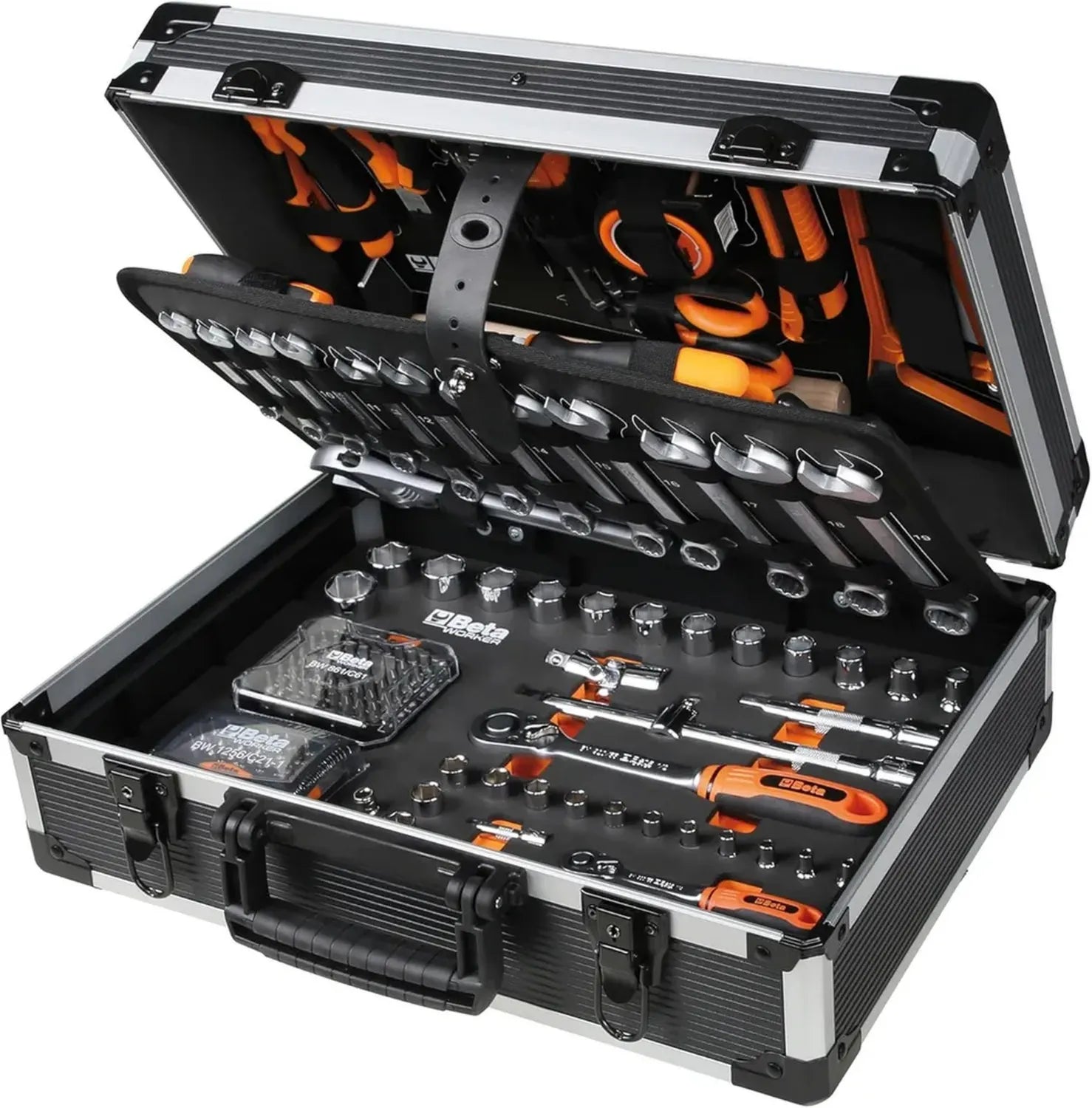 Beta BW 2056E Werkzeugkoffer - 163-teiliges Set für Allzweck-Reparaturen