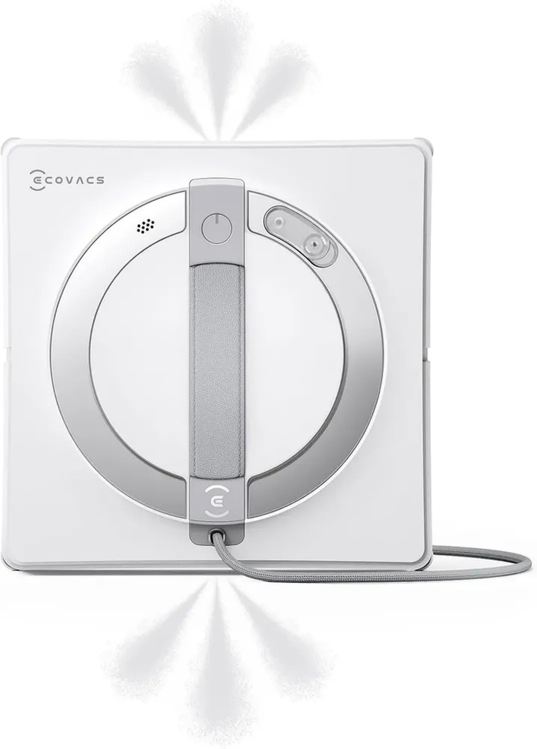 ECOVACS WINBOT W2 PRO Fensterputzroboter mit 3D-Wassersprüh-Technologie, 10-fach Sicherheitssystem, Win-SLAM 4.0 Navigation, Steady-Climb-System, präzise Kantenerkennung, App-gesteuert, Weiß