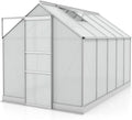 Vitavia Gewächshaus Apollo 6200, langlebiges Aluminium, 6,2 m², 4 mm Hohlkammerplatten, wetterfest und stabil, ideal für Gemüseanbau