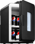 NORTHCLAN Kompakter 15L Kühlschrank für Auto und Zuhause, Tragbar mit Kühl- und Heizfunktion, Ideal für Getränke, Kosmetik und Snacks, Schwarz