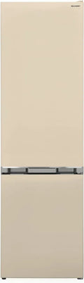 Sharp Kühl-Gefrierkombination SJ-FBB05DTXJ-EU, 54 cm Breite, 204 L Kühlraum, 84 L Gefrierfach, NanoFrost, AdaptiFresh, Creme