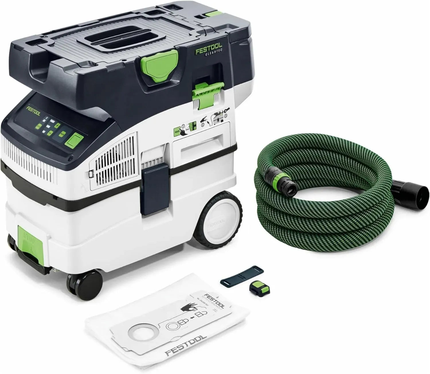 Festool CTMC MIDI Akku-Staubsauger mit Fernbedienung und SELFCLEAN Filtersystem