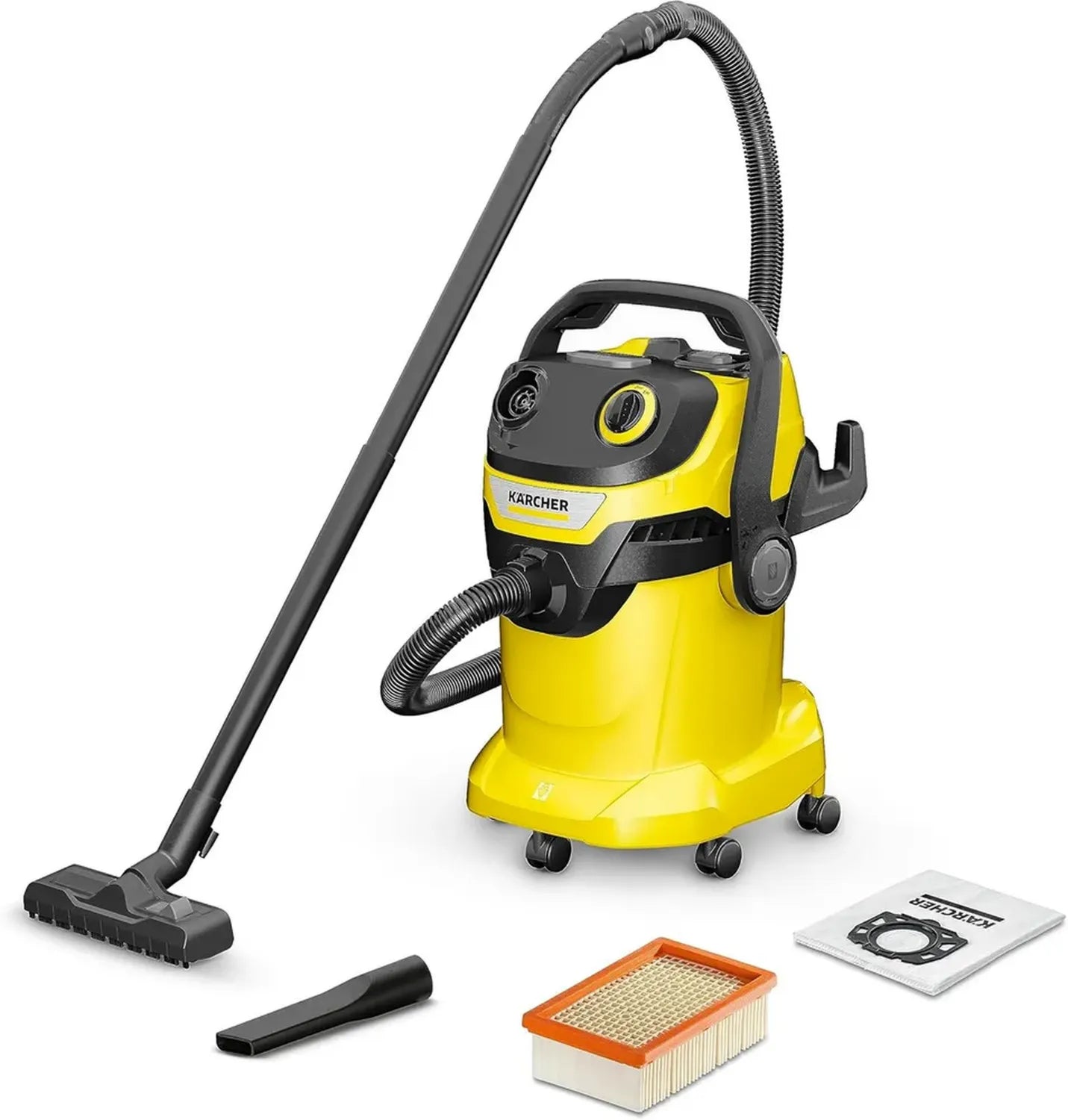 Kärcher Multifunktionssauger WD 5 V-25/5/22 mit Blasfunktion, 1100 W Leistung, 25 l Behälter, 2,2 m Saugschlauch, inkl. Filter und Düsen