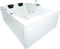 Luxuriöse Whirlpool-Badewanne für Zwei mit LED-Beleuchtung und Wassermassage