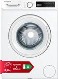 Telefunken 8kg Waschmaschine mit Inverter-Motor, 1400 U/Min, AquaStop und Schontrommel, 15 Programme, Energieklasse A, weiß
