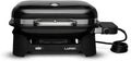 Weber Lumin Kompakt-Elektrogrill mit Multifunktion: Anbraten, Räuchern, Dämpfen, Kochen, Warmhalten, bis 315 °C, Porzellanemaillierte Gusseisenroste, 43 x 32 cm, Schwarz