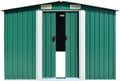 Metall Gerätehaus 257x298x178 cm in Grün für den Garten