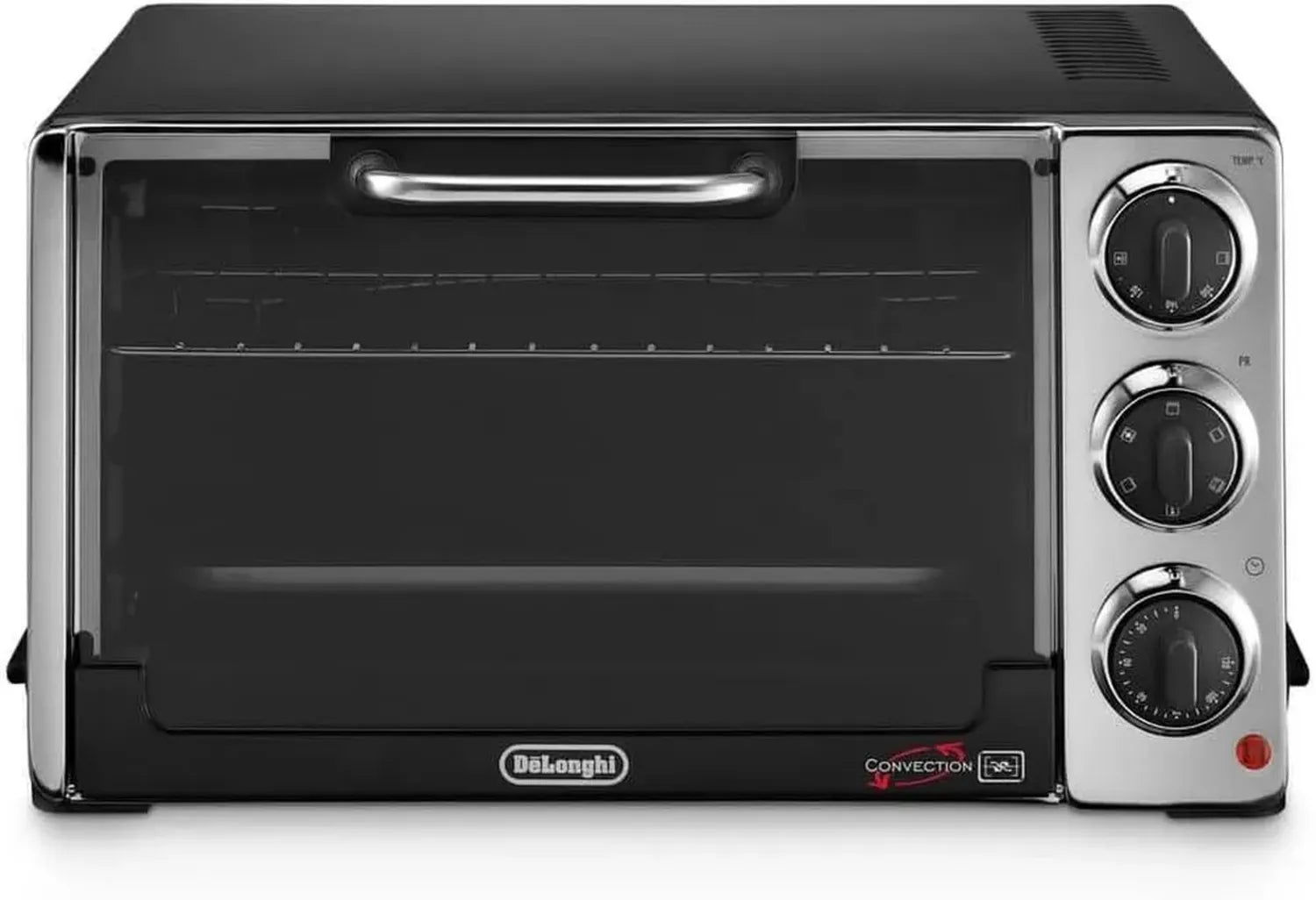 De'Longhi Kompakt-Backofen 20L, 7 Funktionen, Timer, 1300W, Schwarz