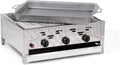 Edelstahl Gasgrill mit 3-Brennern, 11kW, inklusive Grillrost und Stahlpfanne, ideal für Gastronomie