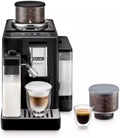 De'Longhi Rivelia EXAM440.55.B Kaffeevollautomat mit LatteCrema, Wechselbehälter & 16 Getränken, Extra-Shot & Touch-Display, Onyx Schwarz