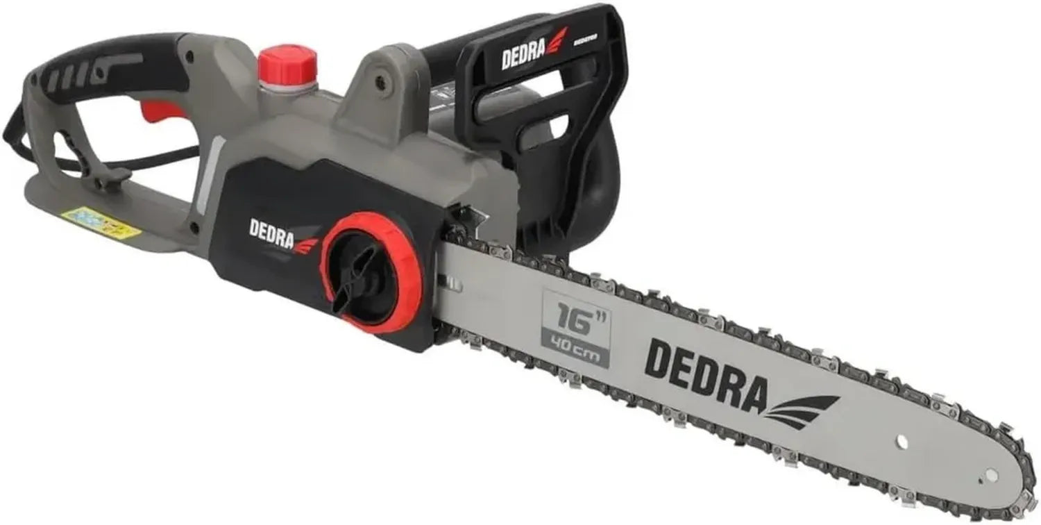 Elektrische Kettensäge 2000W, 40cm Schiene, Leicht & Leise, Schnellstart