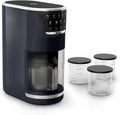 Tefal Eismaschine – 10 Programme für Eis, Gelato & Sorbet, Innovatives 1-Schritt-System, 3 Tritan-Schüsseln & Automatikreinigung