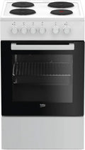 Beko FSS56000GW Freistehender Herd mit Schnellkochfeld und SteamShine Reinigung, 50 cm, Weiß